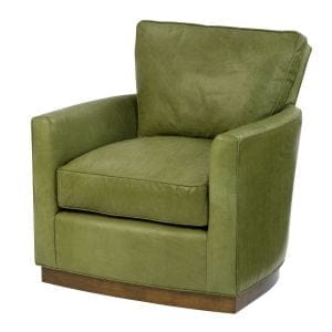 Rousseaus Wesley Hall Leather Swivel Freemont
