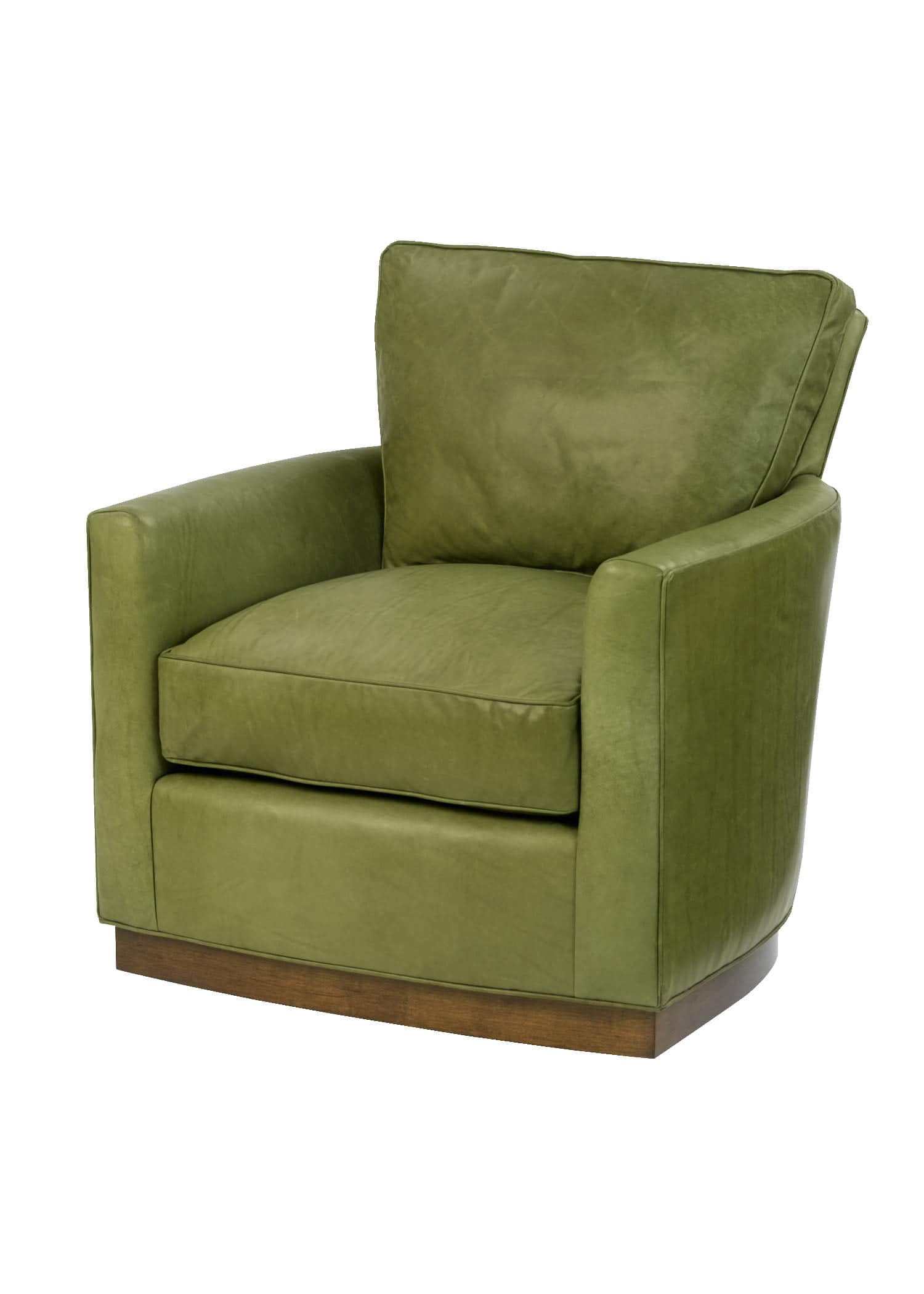 Rousseaus Wesley Hall Leather Swivel Freemont