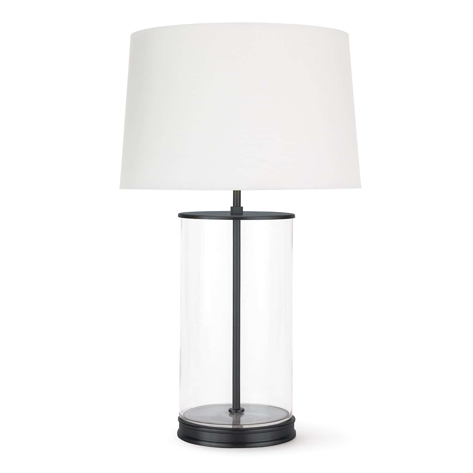 Magelian Glass Table Lamp Black