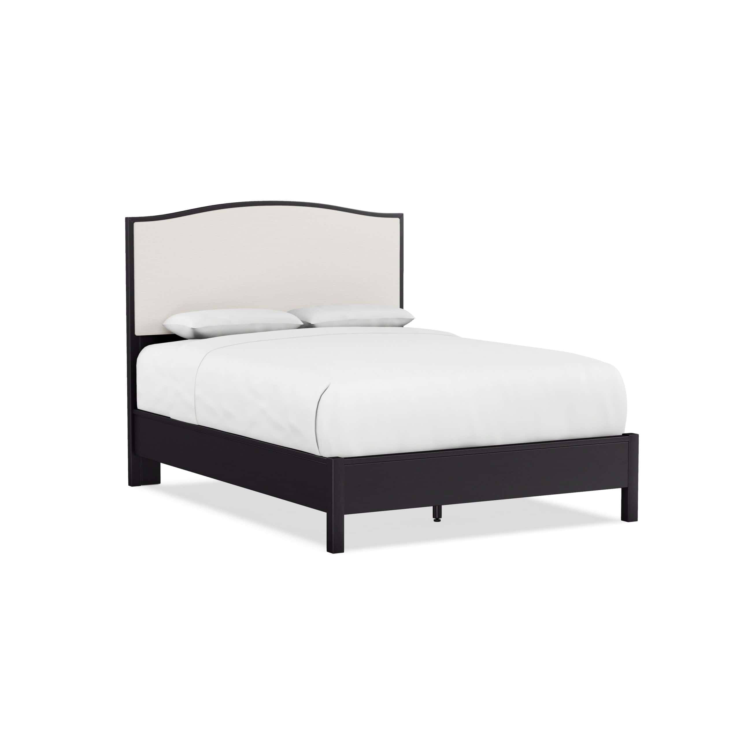 Studio 19 Upholstered Panel Bed Finish: Solid Black
