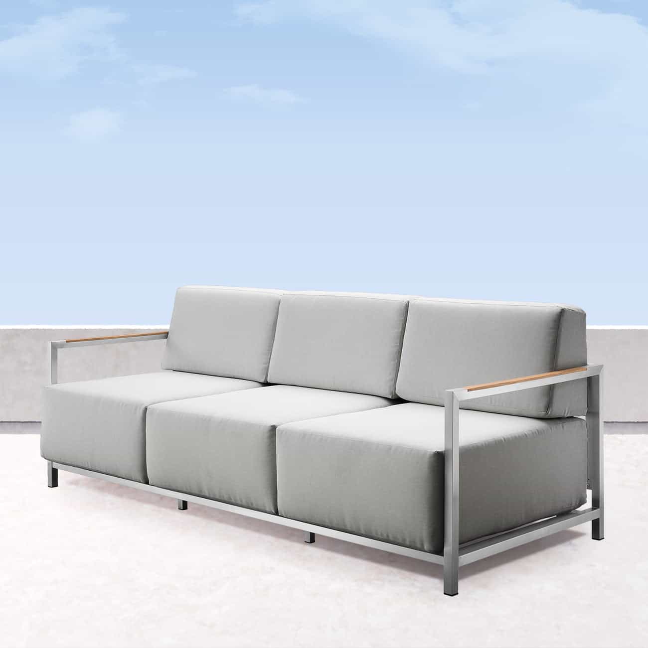 Acacia Lux Sofa w/ Sunbrella® Cushions - Image 3