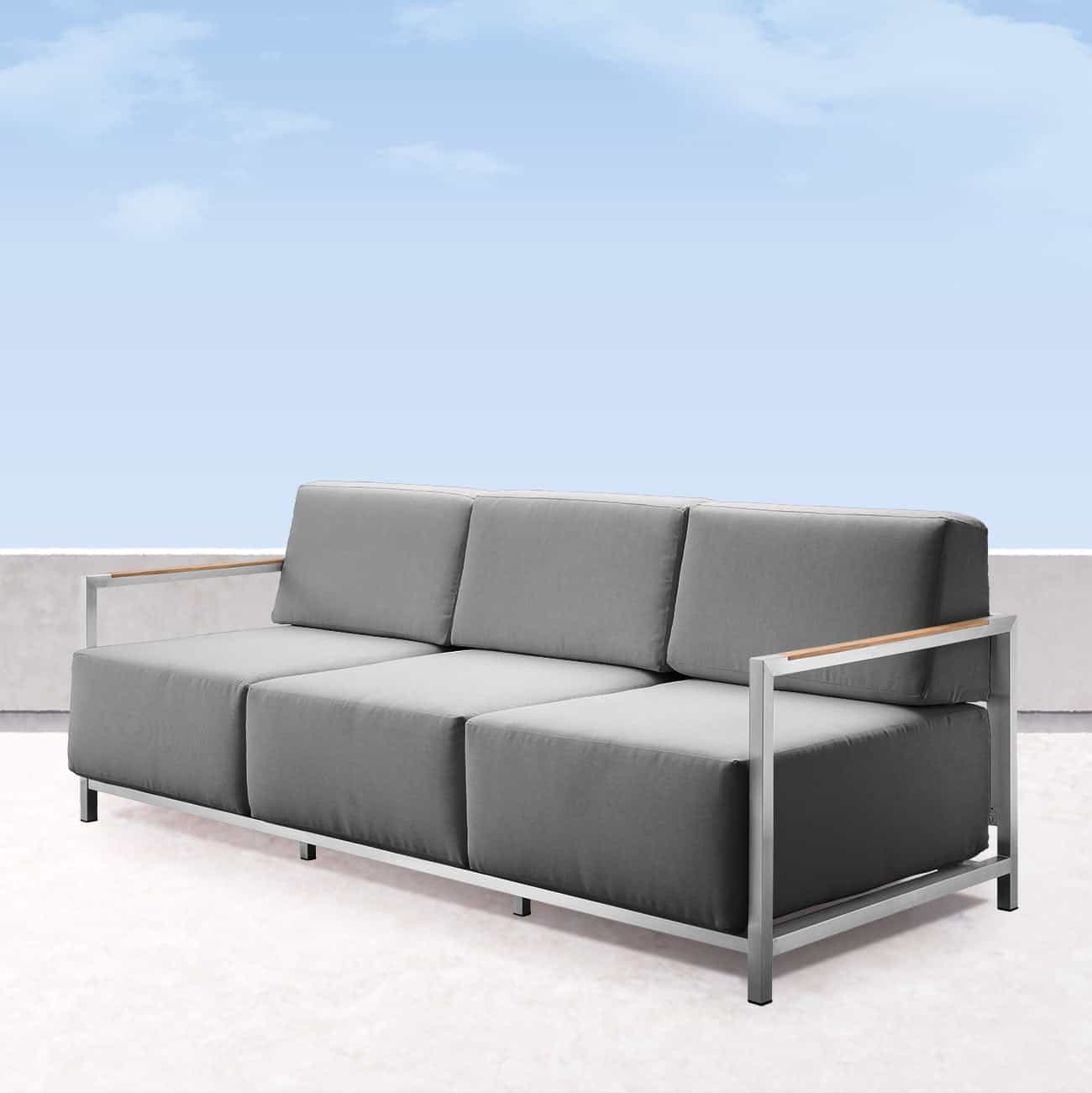 Acacia Lux Sofa w/ Sunbrella® Cushions - Image 2