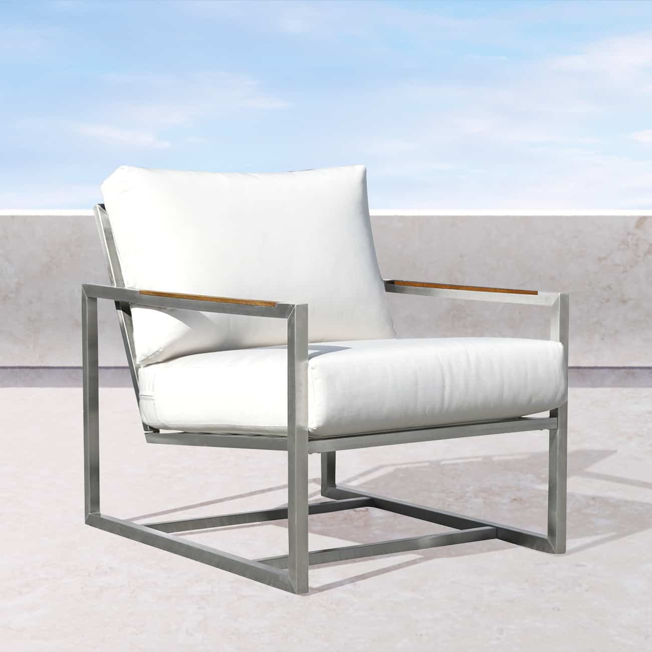 Acacia Lounge Chair w/ Sunbrella® Cushions - Image 5
