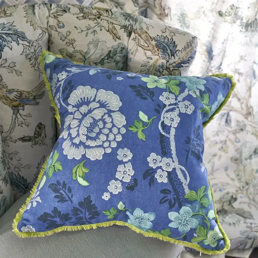 Designers Guild "Eagle House Damask Blue" - Image 3