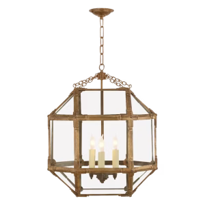 Morris Lantern - Gilded Iron