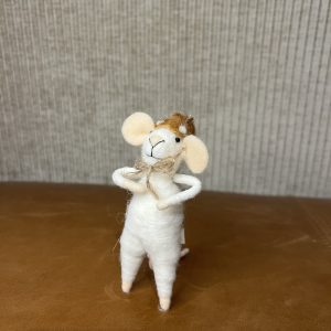 Mushroom Cap Mouse Ornament
