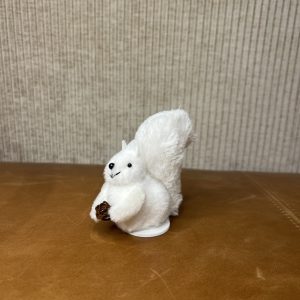 Squirrel w/ Pinecone Standing Ornament