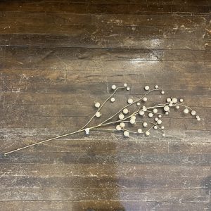 Metallic Rosehip Berry Spray 36" - Champagne