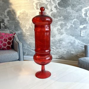 Ruby Glass Jar (Tall)