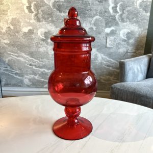 Ruby Glass Jar (Medium)