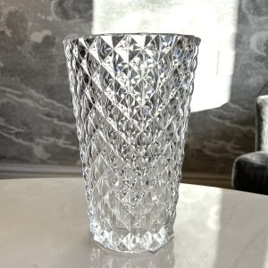 Faceted Crystal Vase