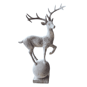 Snowy Reindeer Figurine