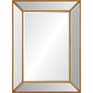 Gold Beaded Mirror