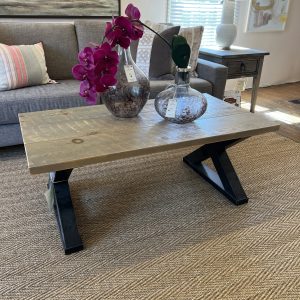 Rustic Trestle Coffee Table