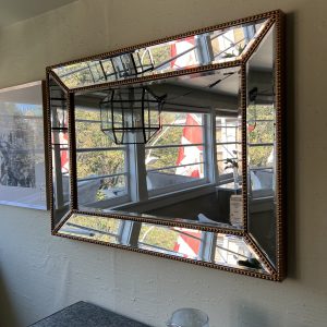 Gold Leaf Beveled Mirror