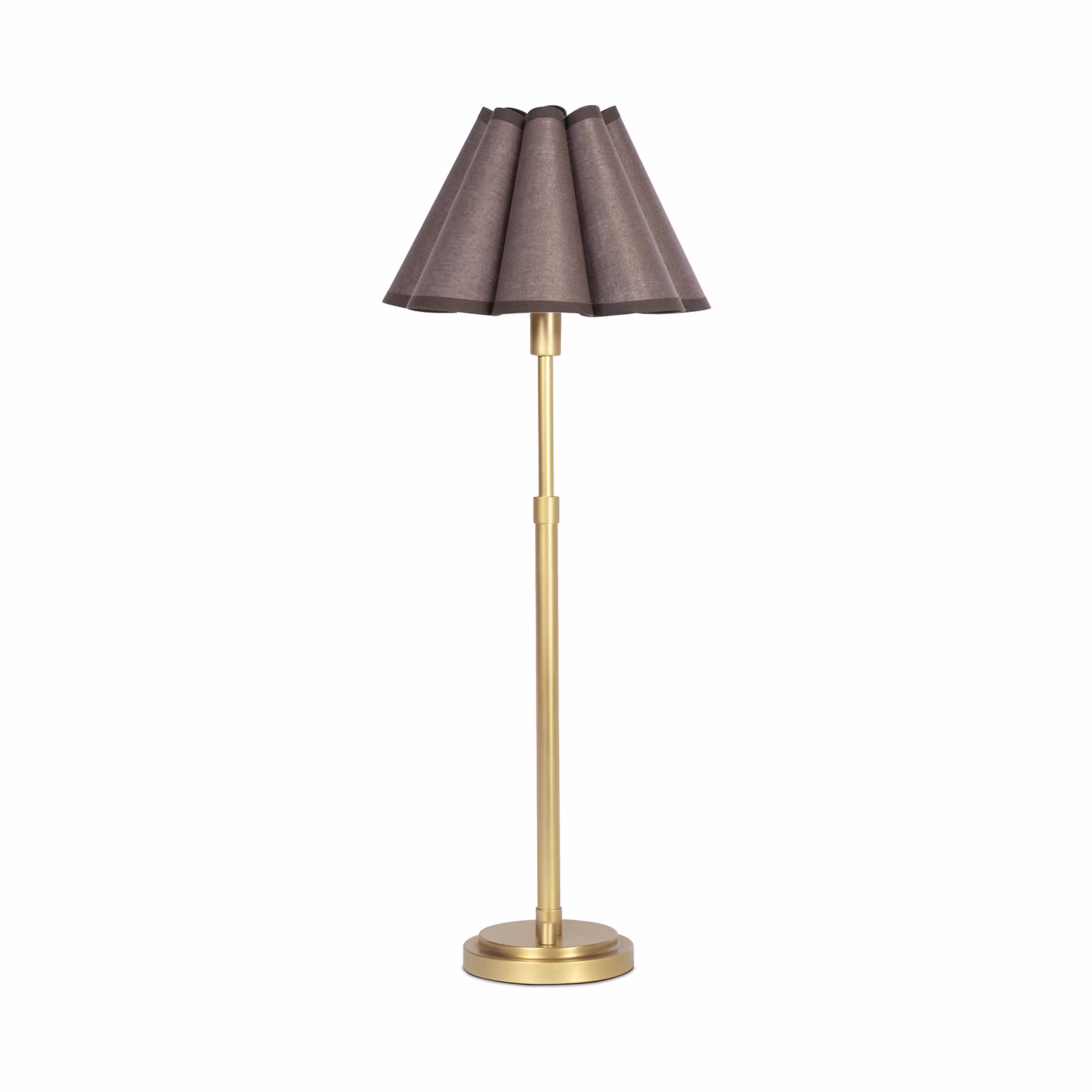 Polly Buffet Lamp – Natural Brass w/ Umber Shade